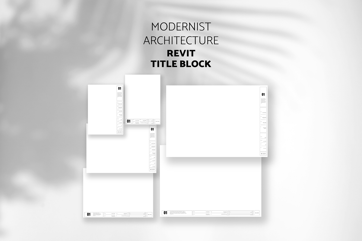 Modernist Architect Title Block, a Presentation Template by yesitisprintable (Photo 5 of 6)
