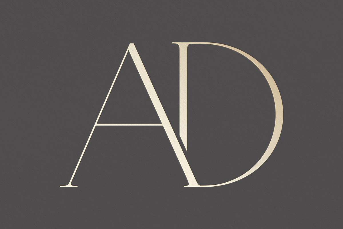 AD monogram logo, a Branding & Logo Template by LINKED LETTERS STUDIO