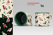 Christmas vector. Patterns, graphic, an Object Graphic by anna khramtsova (Thumbnail 8 of 20)