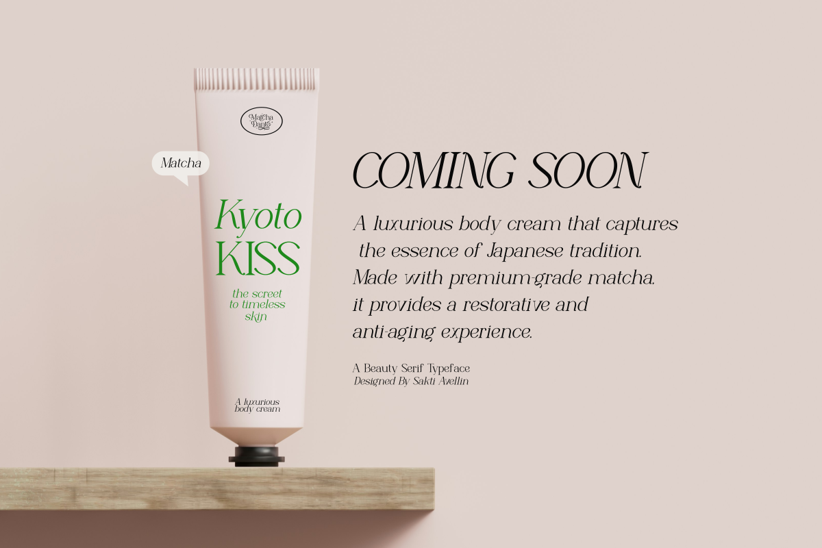 Matcha Dante - Beauty Serif Typeface, a Serif Font by SaktiAvellin (Photo 5 of 10)