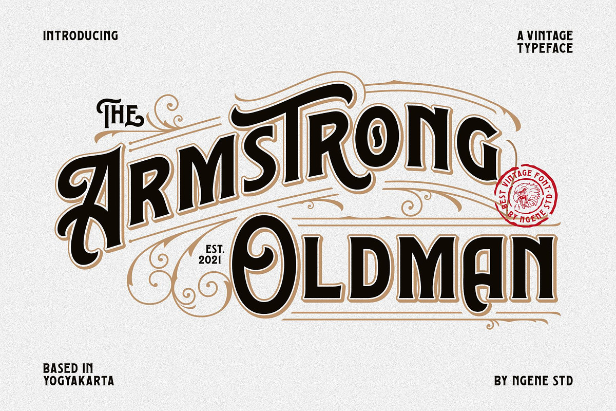 The Armstrong Oldman, a Font by ngene (Photo 1 of 7)