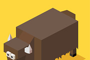3D Illustration Isometric Collection, an Animal 3D Model by Designbytowo (Thumbnail 12 of 16)