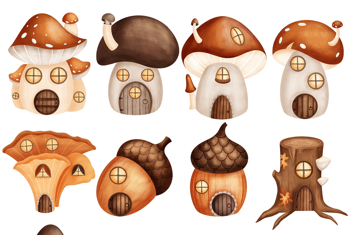 Cozy Autumn - baby clipart & pattern, a Seasonal Illustration by Linerisyart (Photo 15 of 16)
