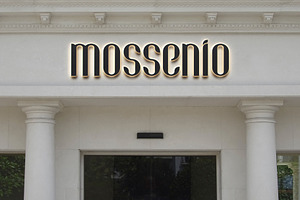 Logo Mockup Vintage Museum Building