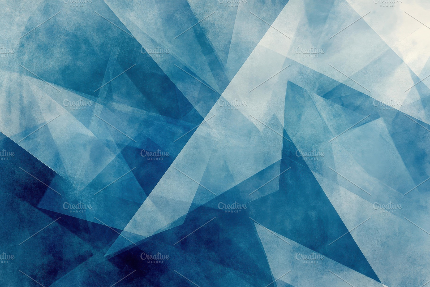 Abstract blue geometric pattern with, a Photo by Tanuart