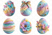 Whimsical Pastel Easter Egg Clipart, an Illustration by Black Bird Studio (Thumbnail 6 of 6)