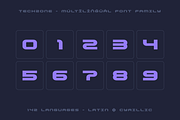 Techzone Cyrillic & Technologic Font, a Sans Serif Font by alpercakici (Thumbnail 10 of 13)