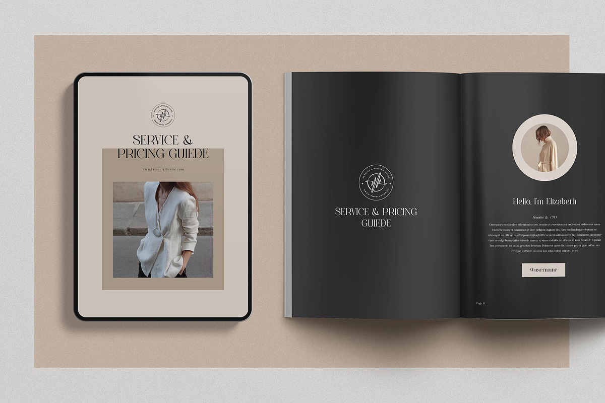 Services & Pricing Guide | CANVA, a Brochure Template by KreateTribe (Photo 10 of 13)