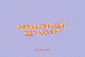 Self Love Club. Graphic Set