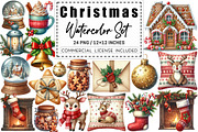 Cozy Christmas Watercolor Set, a Graphic by CitraGraphics (Thumbnail 1 of 3)