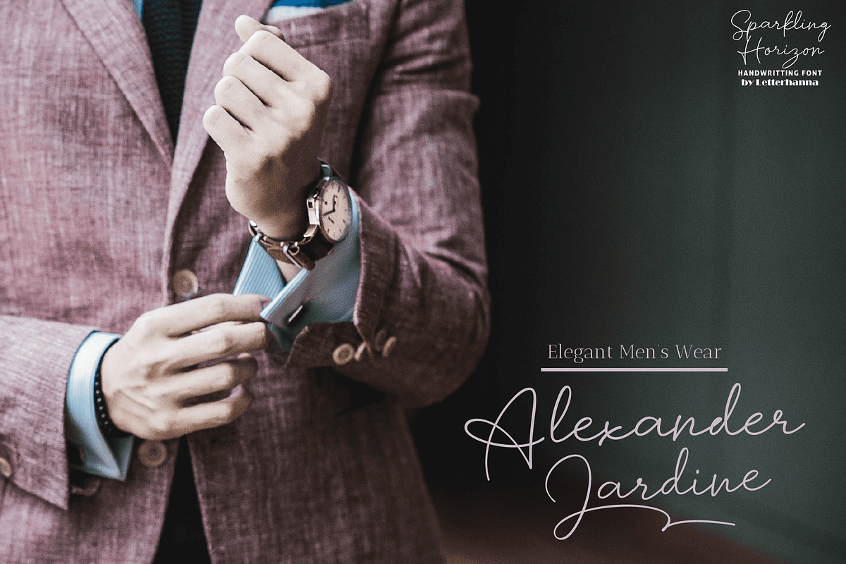 Sparkling Horizon Handwritten Font, a Handwritten Font by Letterhanna Studio (Photo 9 of 10)