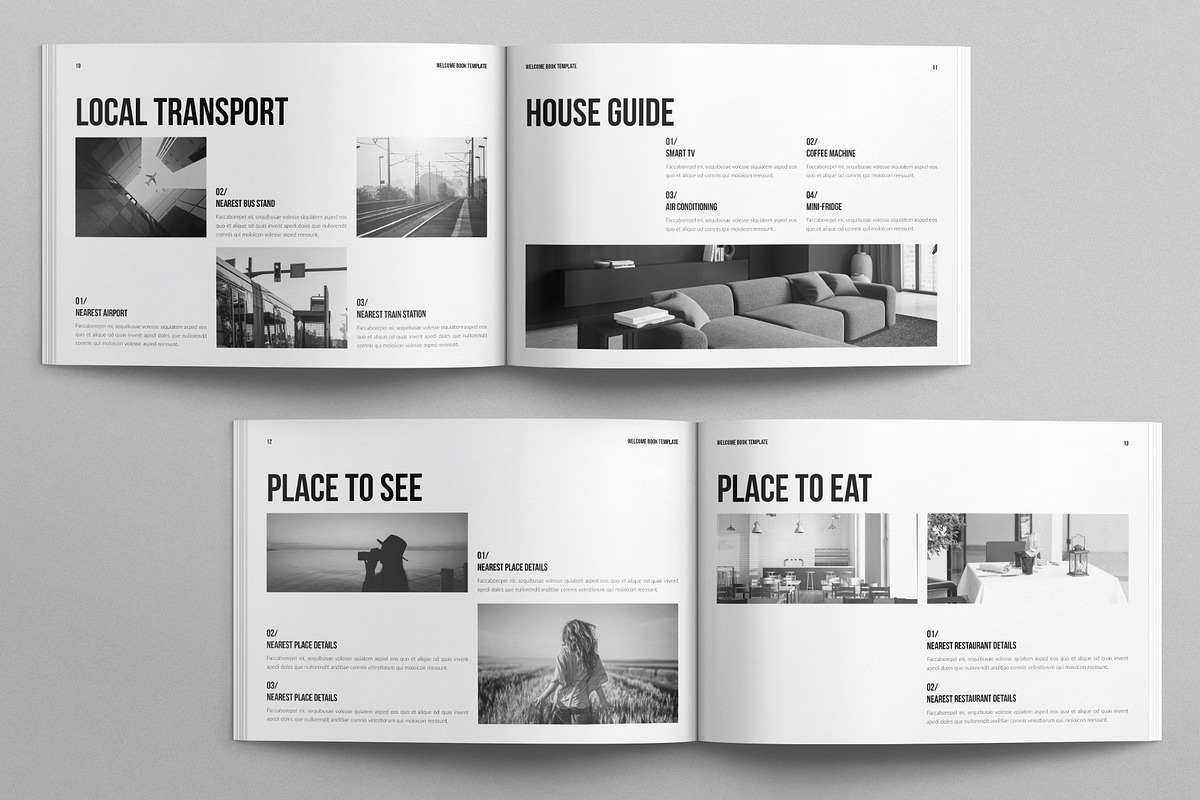 Welcome Book Template Landscape, a Brochure Template by E-Type (Photo 5 of 7)
