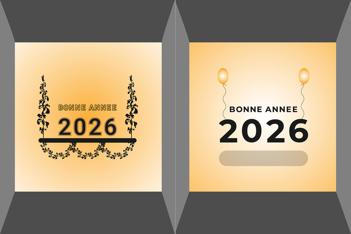 Bonne Annee Design, a Decorative Illustration by Lakhan1998 (Photo 6 of 6)