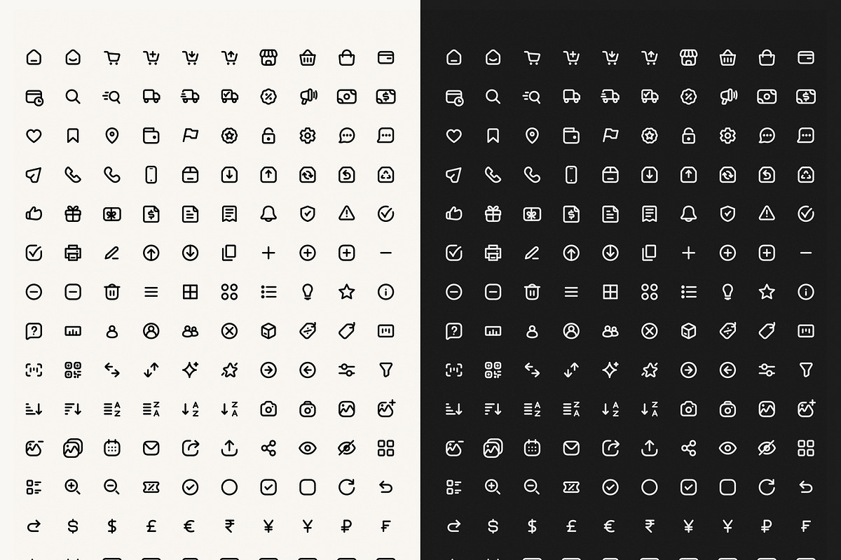 140+ Ecommerce Icon Set – IconFlow, an Outline Icon by PixelGaze (Photo 6 of 6)