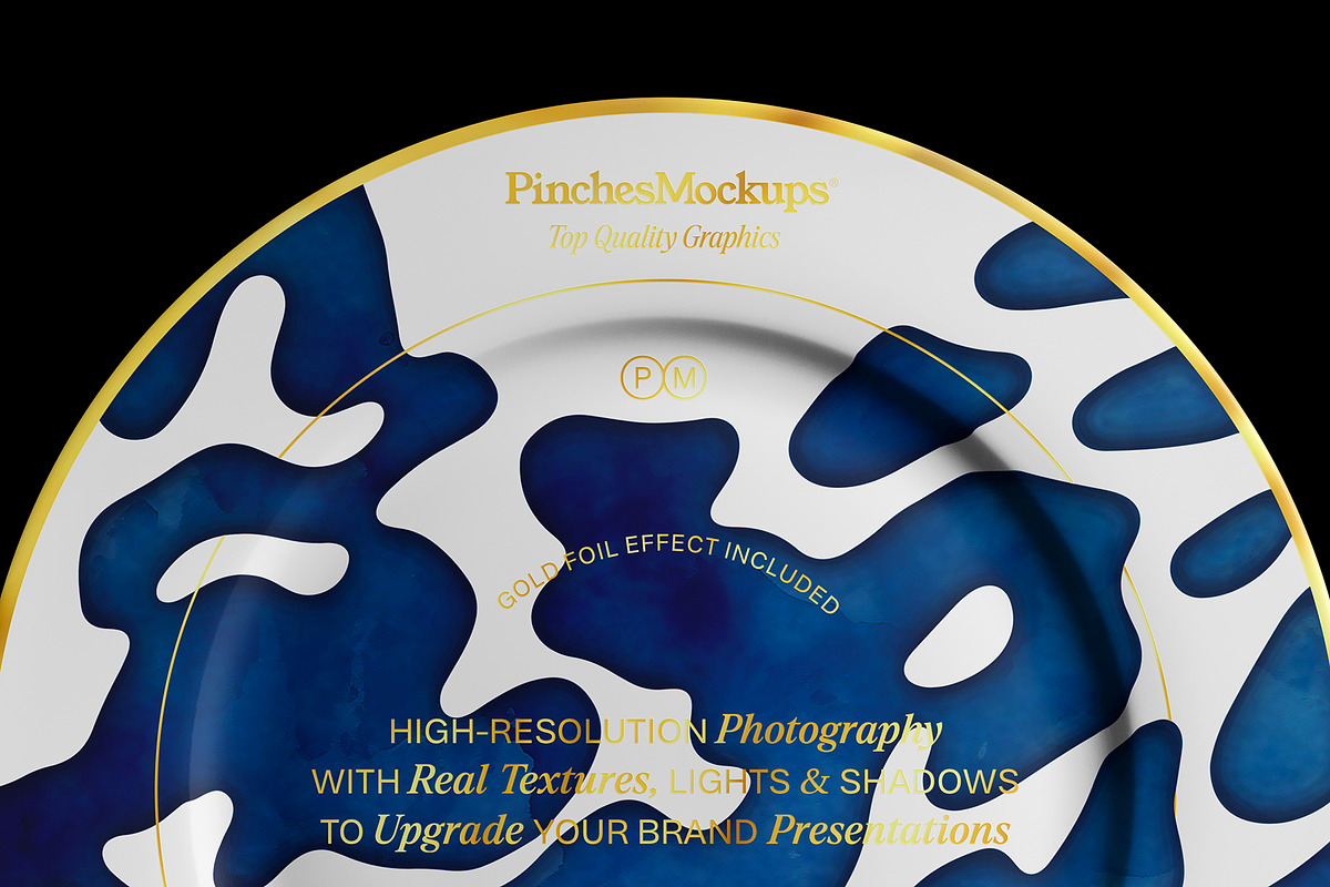 Plate Mockup PMPL24, a Cups & Container Mockup by PinchesMockups© (Photo 2 of 4)