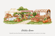125 farmer's market clip art, a Food Illustration by Poppy Lane Studio (Thumbnail 4 of 10)