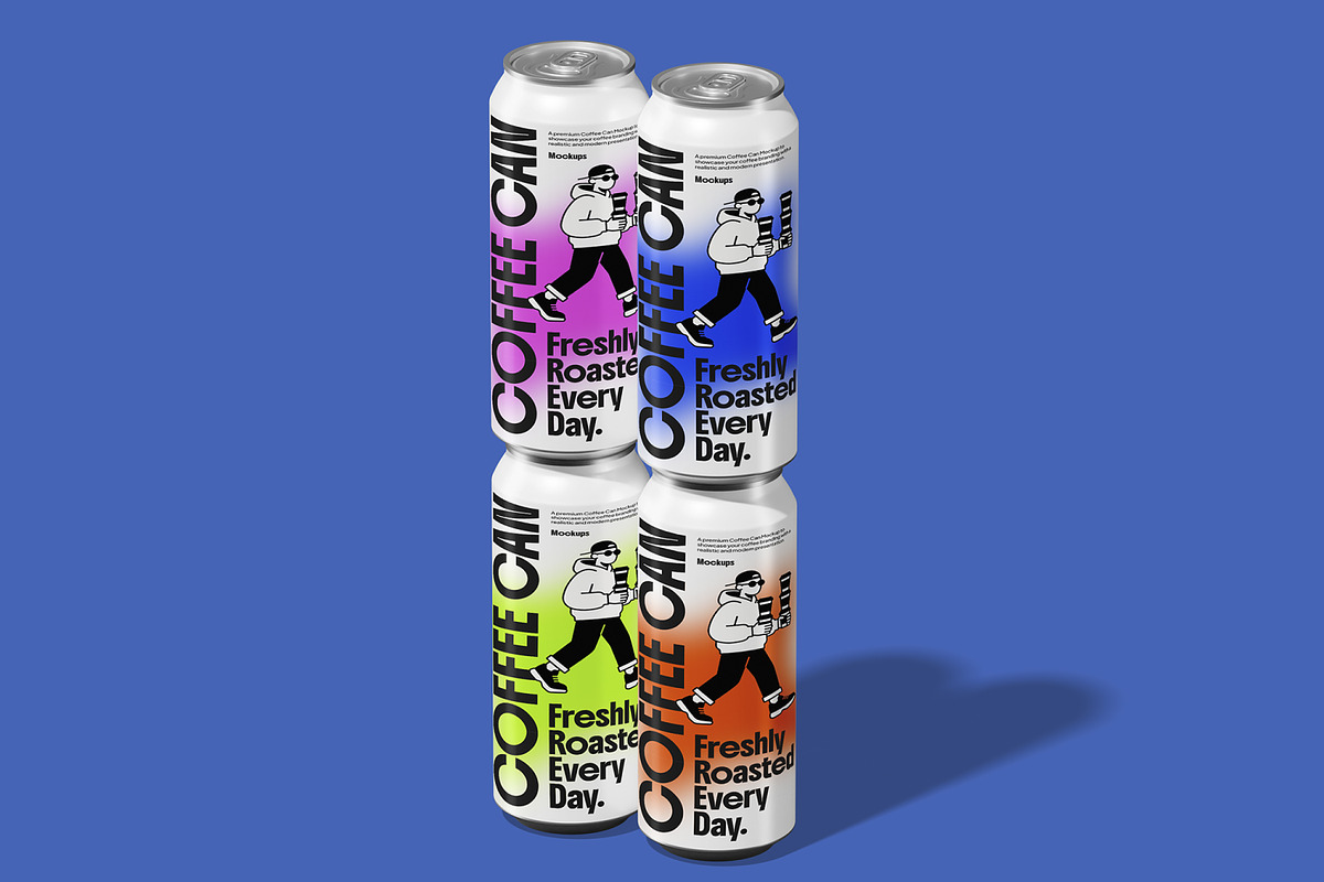 Coffee Can Mockup, a Packaging Mockup by Unerispace (Photo 4 of 5)