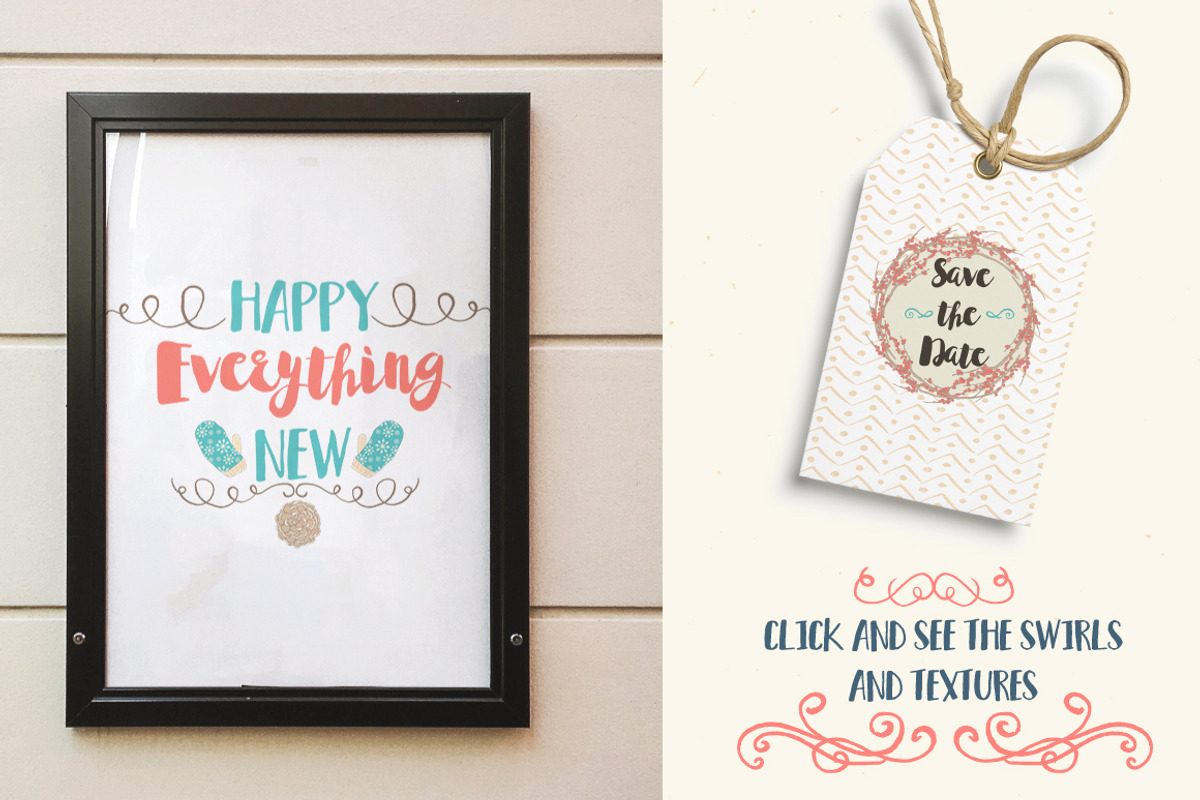 Winter Tales Font Trio + extras preview 8