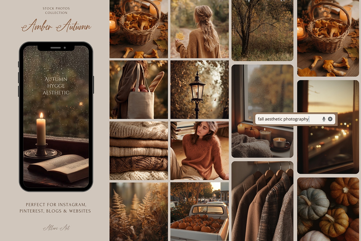 300 Autumn Fall Styled Stock Photos, a Beauty & Fashion Photo by Allure Art (Photo 7 of 50)