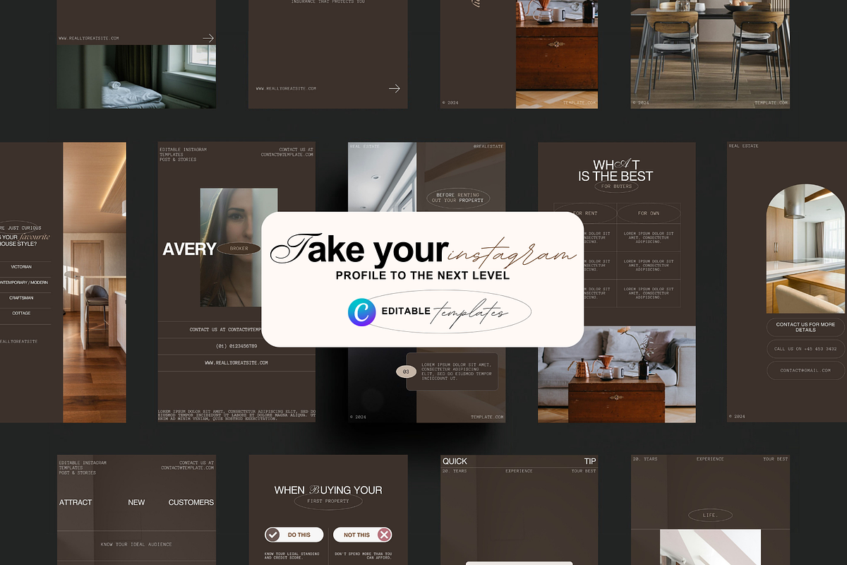 Real Estate Story Templates (CANVA), a Social Media Template by Prapti Design (Photo 5 of 9)