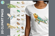 Lizard Illustration Bundle, 21 PNG, an Animal Illustration by Enliven Designs (Thumbnail 1 of 9)