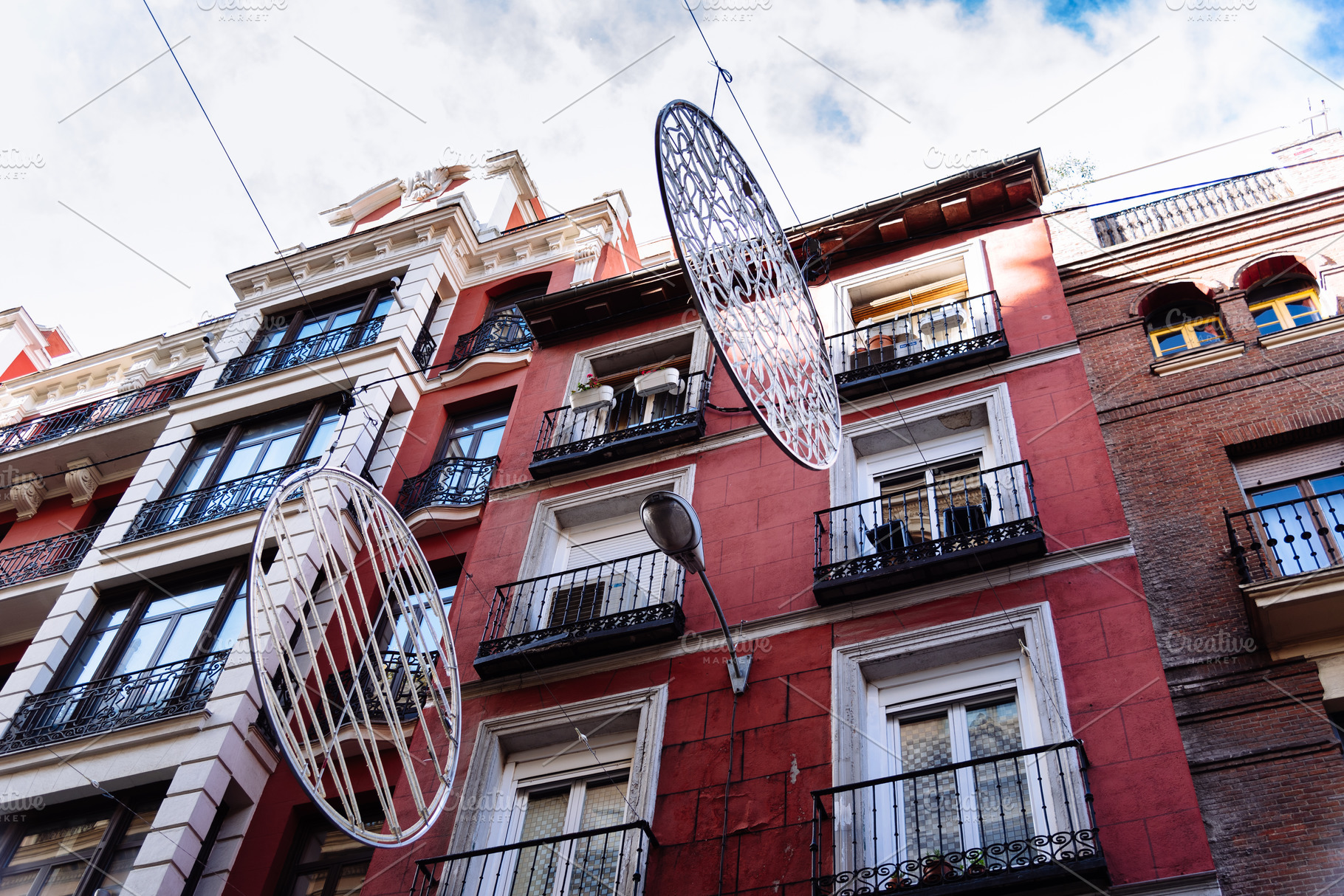 Low Angle View of Old Residential Building in Central Madrid, an Architecture Photo by Architect´s eye