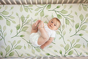 Crib Sheet with Baby Mockup #17, a Product Mockup by JENLYNN Stock Shop (Thumbnail 2 of 5)