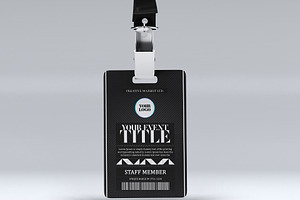 Luxury Black ID Badge