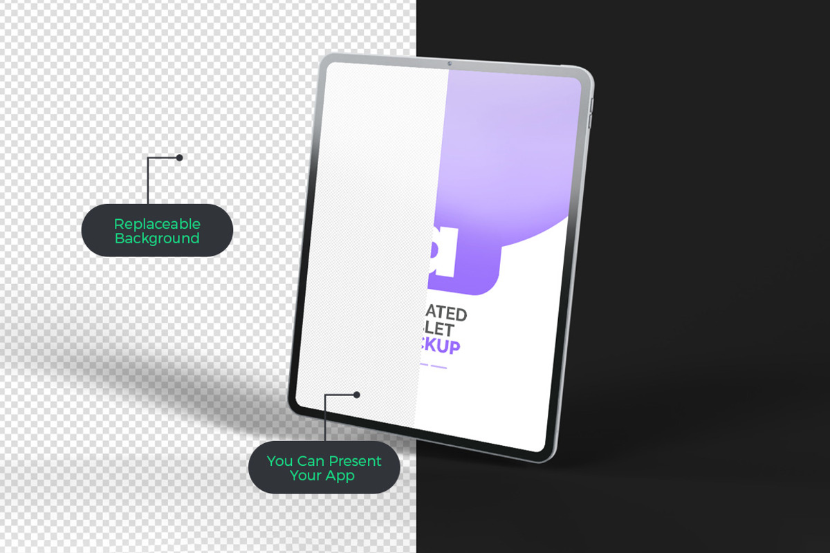 Animated iPad Pro M1 M2 Mockup Set, an iPad Mockup by Modern Studio (Photo 2 of 6)