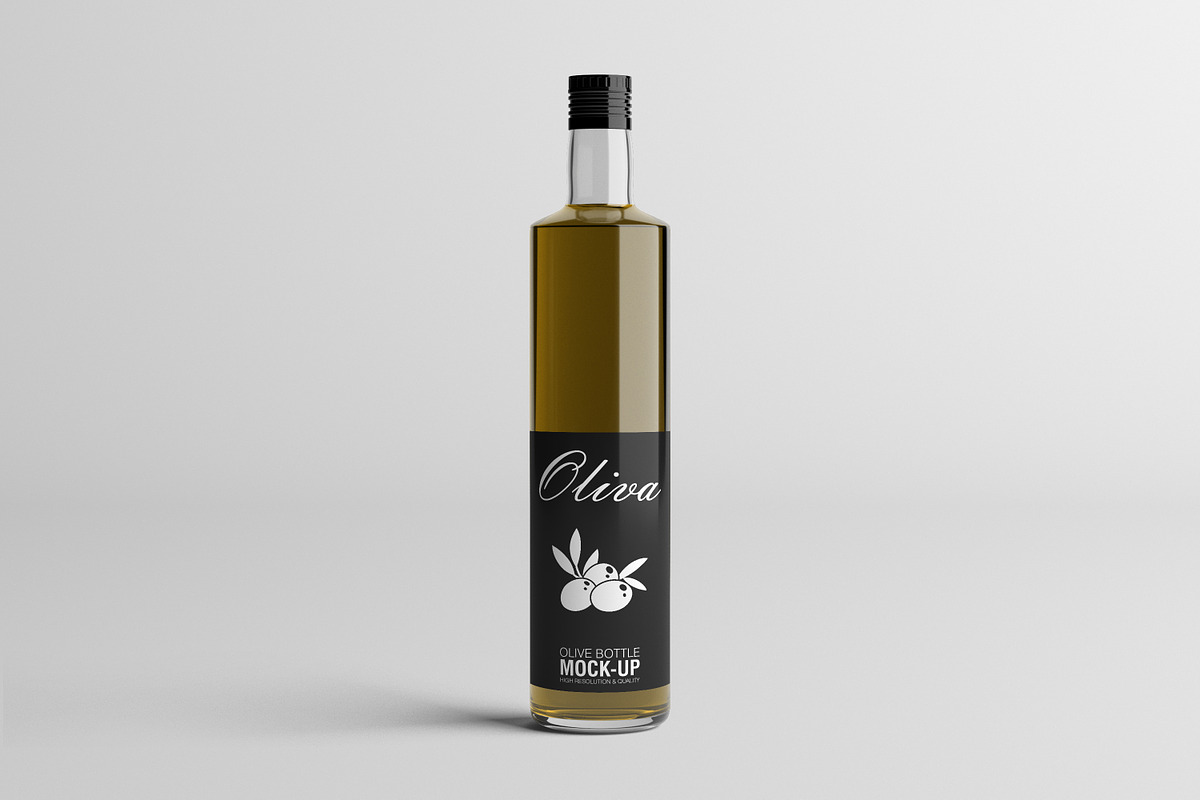 Oil Tall Bottle Mock-Up, a Packaging Mockup by AY Mock-Ups (Photo 3 of 8)