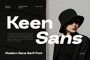 Keensans – Clean Modern Sans Serif, a Sans Serif Font by Vampstudio (Thumbnail 1 of 13)