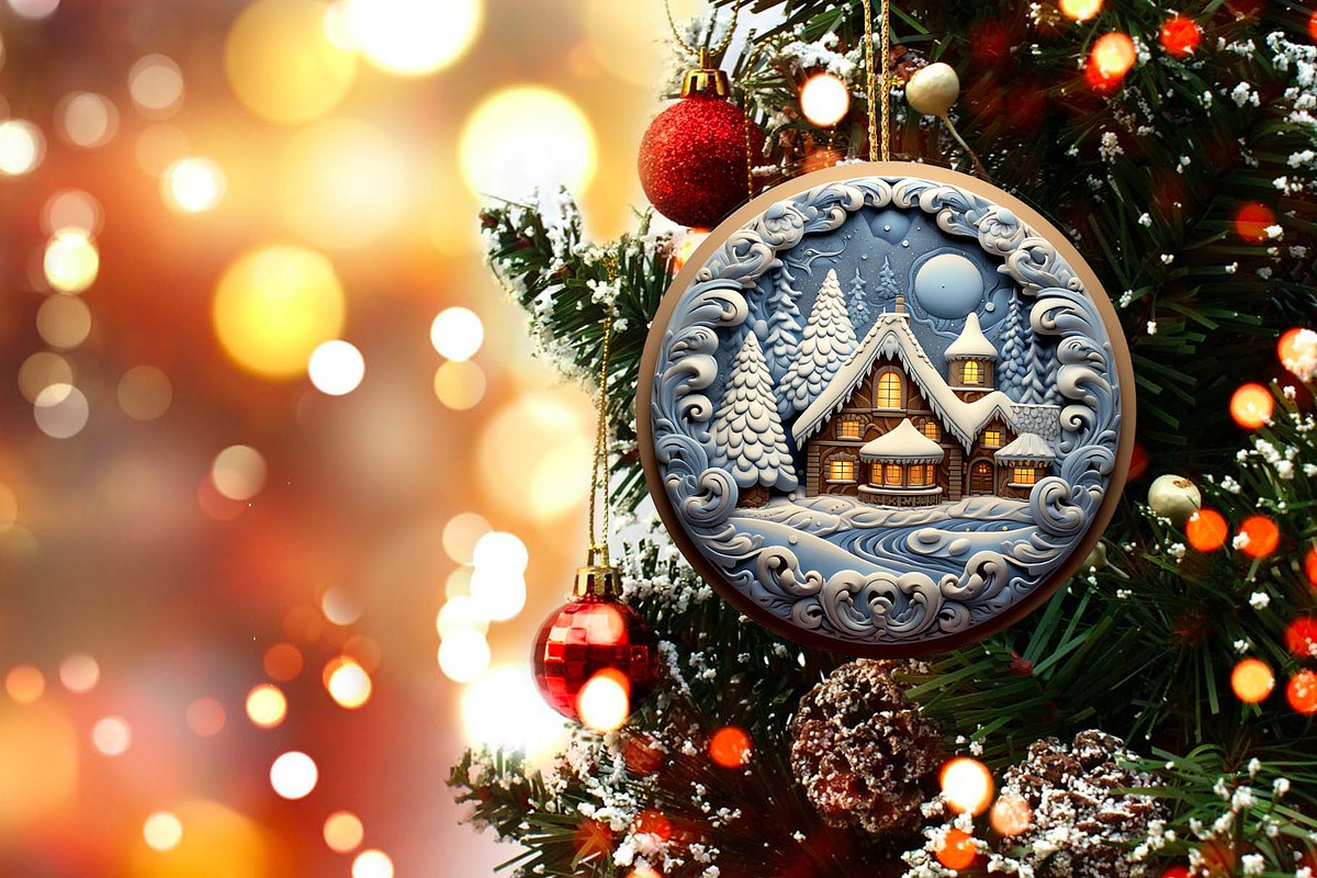 Christmas Ornament Bundle 3d, an Illustration by Moon Studio (Photo 8 of 11)