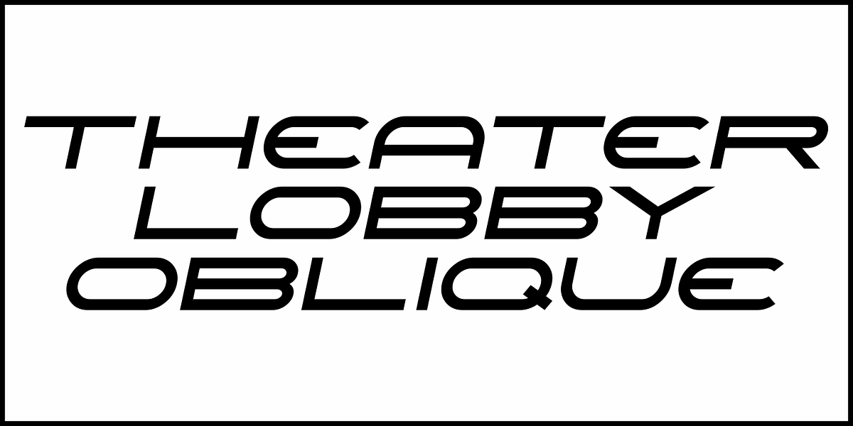 Theater Lobby JNL, a Font by Jeff Levine Fonts (Photo 4 of 5)