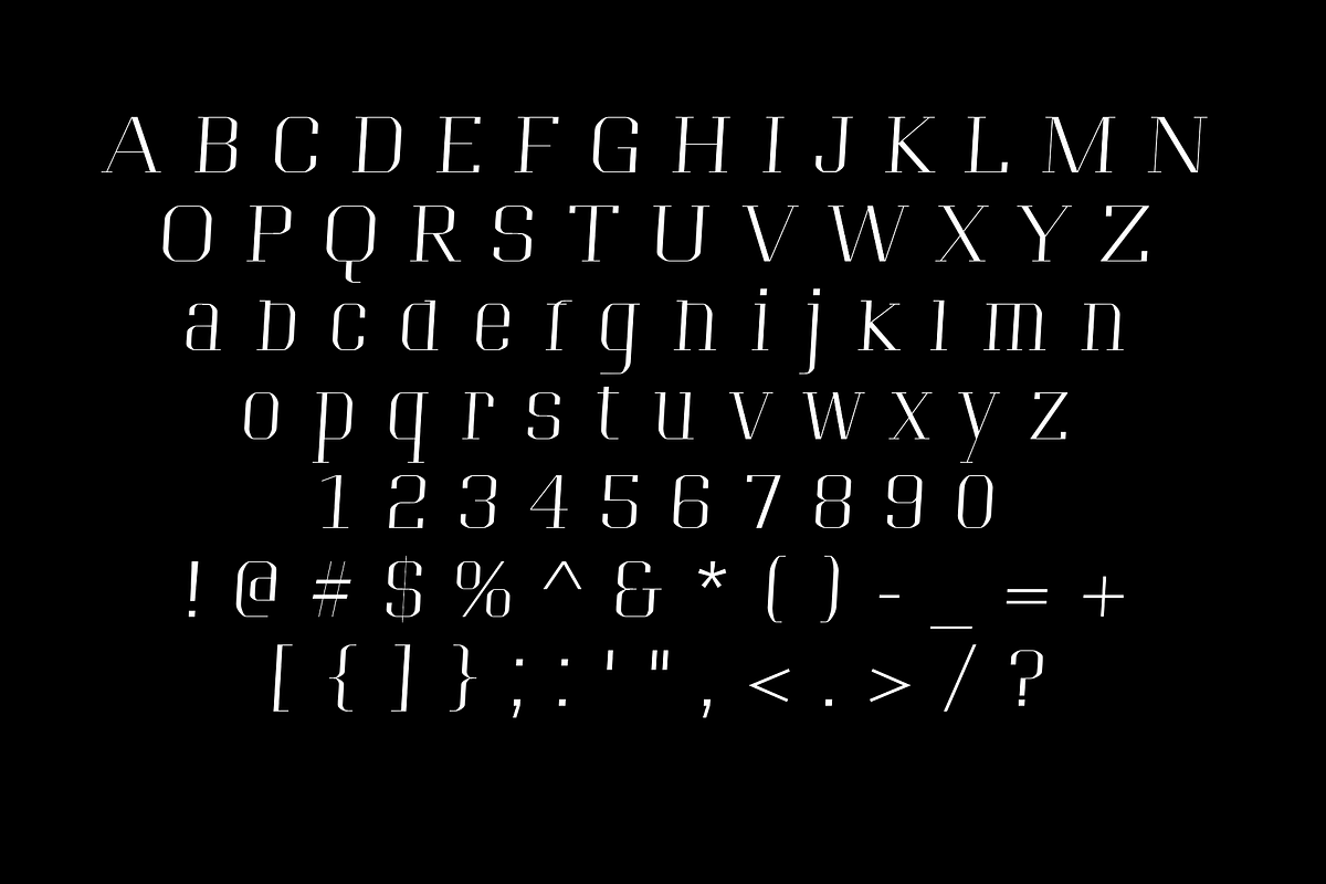 Portize Font preview 4