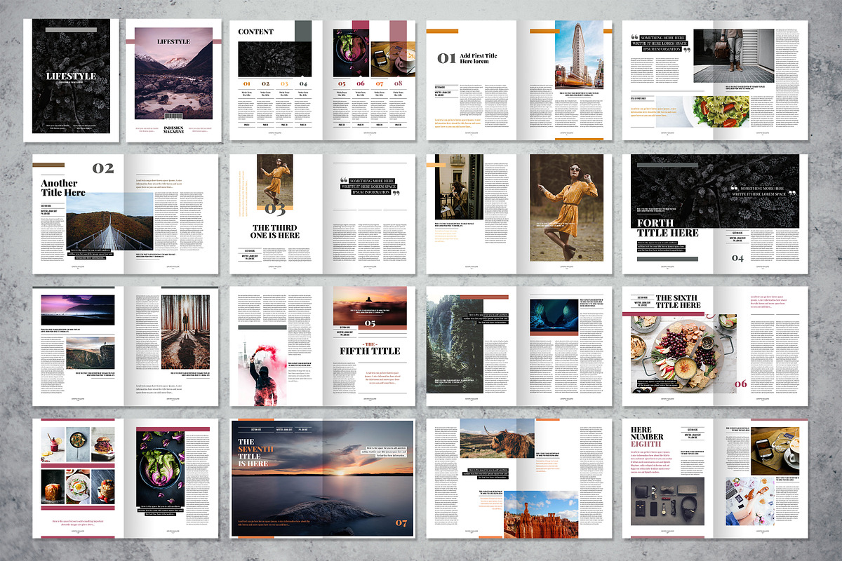 Lifestyle Magazine Indesign Template, a Magazine Template by Luuqas Design (Photo 6 of 17)