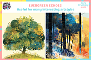 Procreate Tree Stamps, a Brush Add-On by Cozy Brushery (Thumbnail 7 of 7)