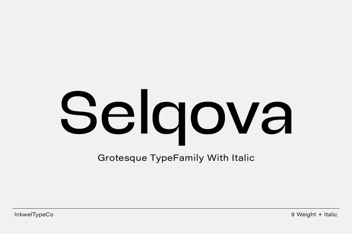 Selqova | Sans serif family, a Sans Serif Font by InkwellTypeCo (Photo 12 of 18)