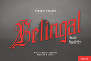 Belingal | Classic Blackletter, a Blackletter Font by Denustudios (Thumbnail 1 of 14)