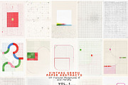 Vintage Graph Paper Abstracts, a Background Graphic by Natali Batu (Thumbnail 4 of 13)
