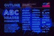 Retro Neon Font Collection, a Sans Serif Font by Wingsart Studio (Thumbnail 3 of 24)
