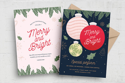 Christmas Card Flyer Template, a Card Template by BrandPacks