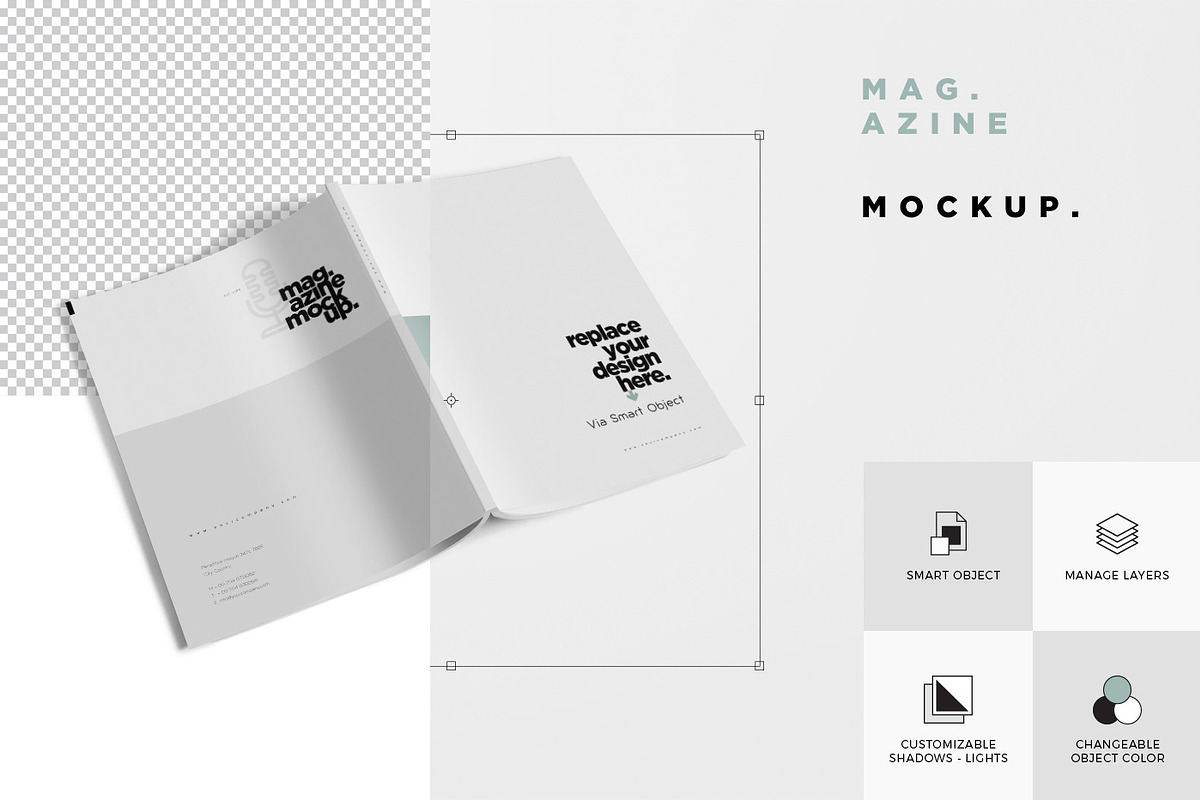 US Letter Size Magazine Mockups, a Print Template by GfxFoundry (Photo 6 of 6)