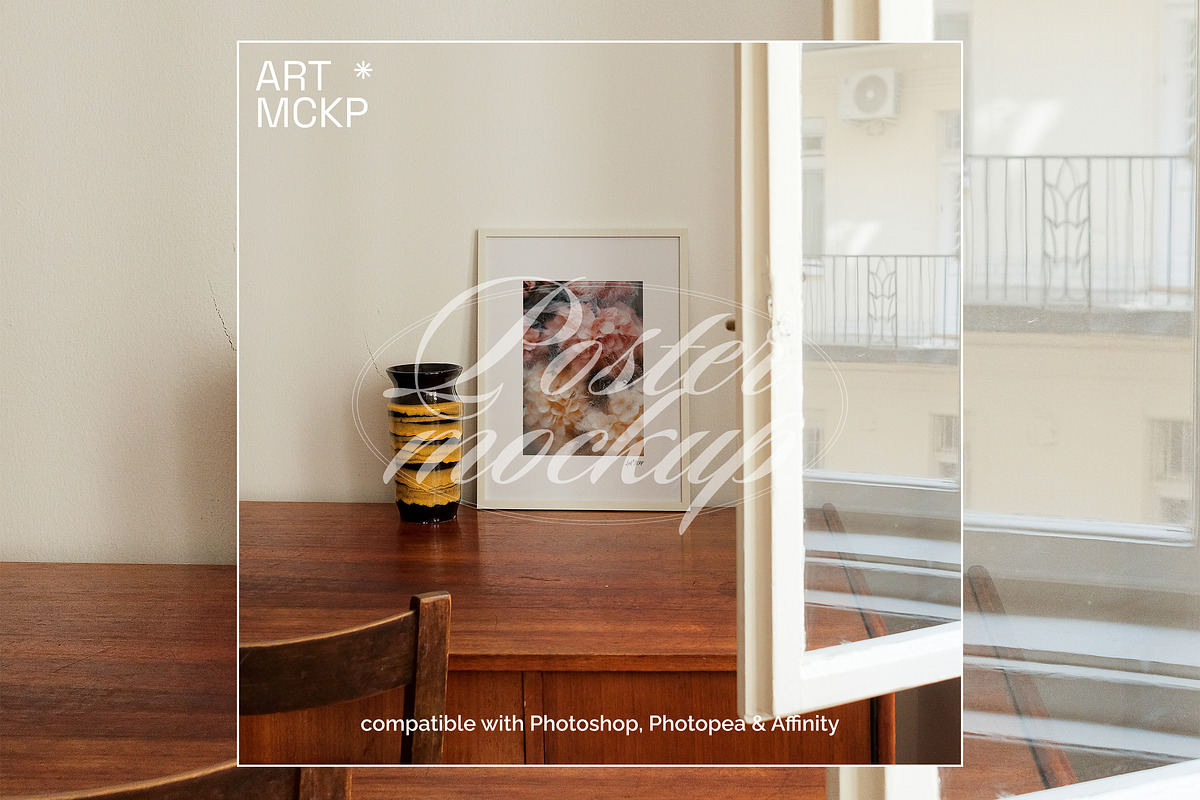 Framed Din A poster mockup, a Merchandise Mockup by MCKP*ME (Photo 2 of 3)