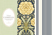 Arts & Crafts Floral Pattern Navy, a Pattern Graphic by Eclectic Anthology (Thumbnail 5 of 10)