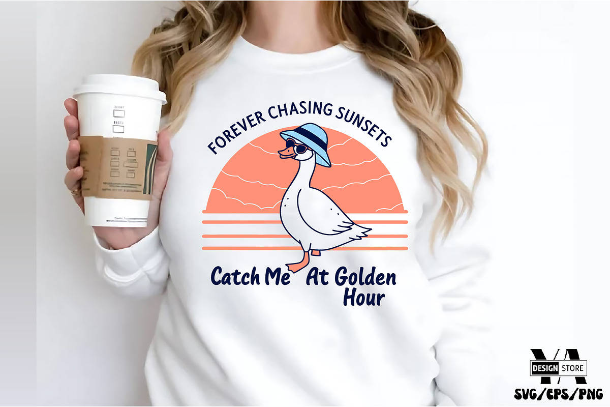 Summer Goose SVG PNG Sublimation Bun, an Illustration by Ya_ Design Store (Photo 11 of 12)