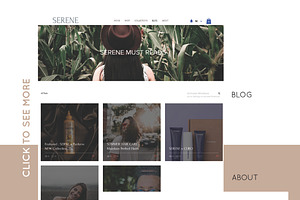 Wix Website Template SERENE