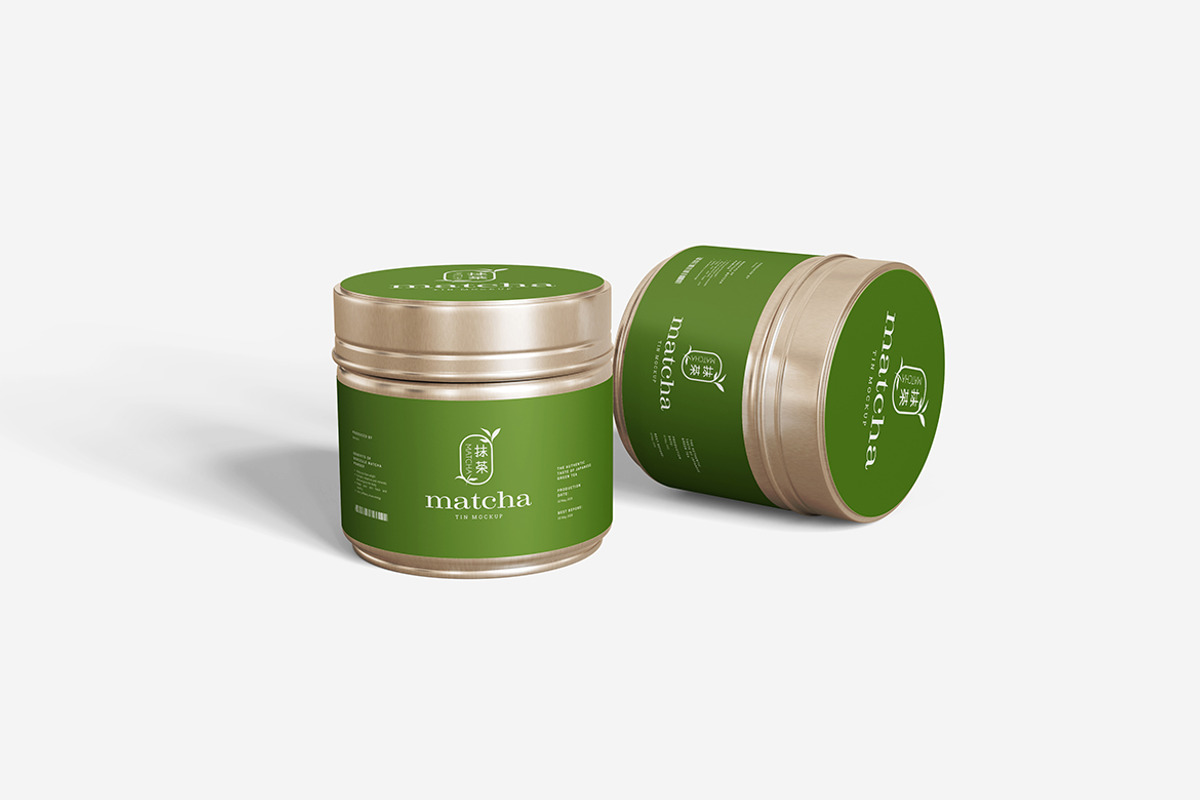 Matcha Tin Mockup, a Product Mockup by MrLetters (Photo 4 of 5)