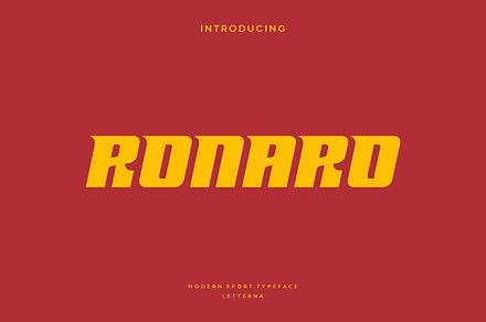 Ronaro - Modern Sport Typeface, a Sans Serif Font by Letterna