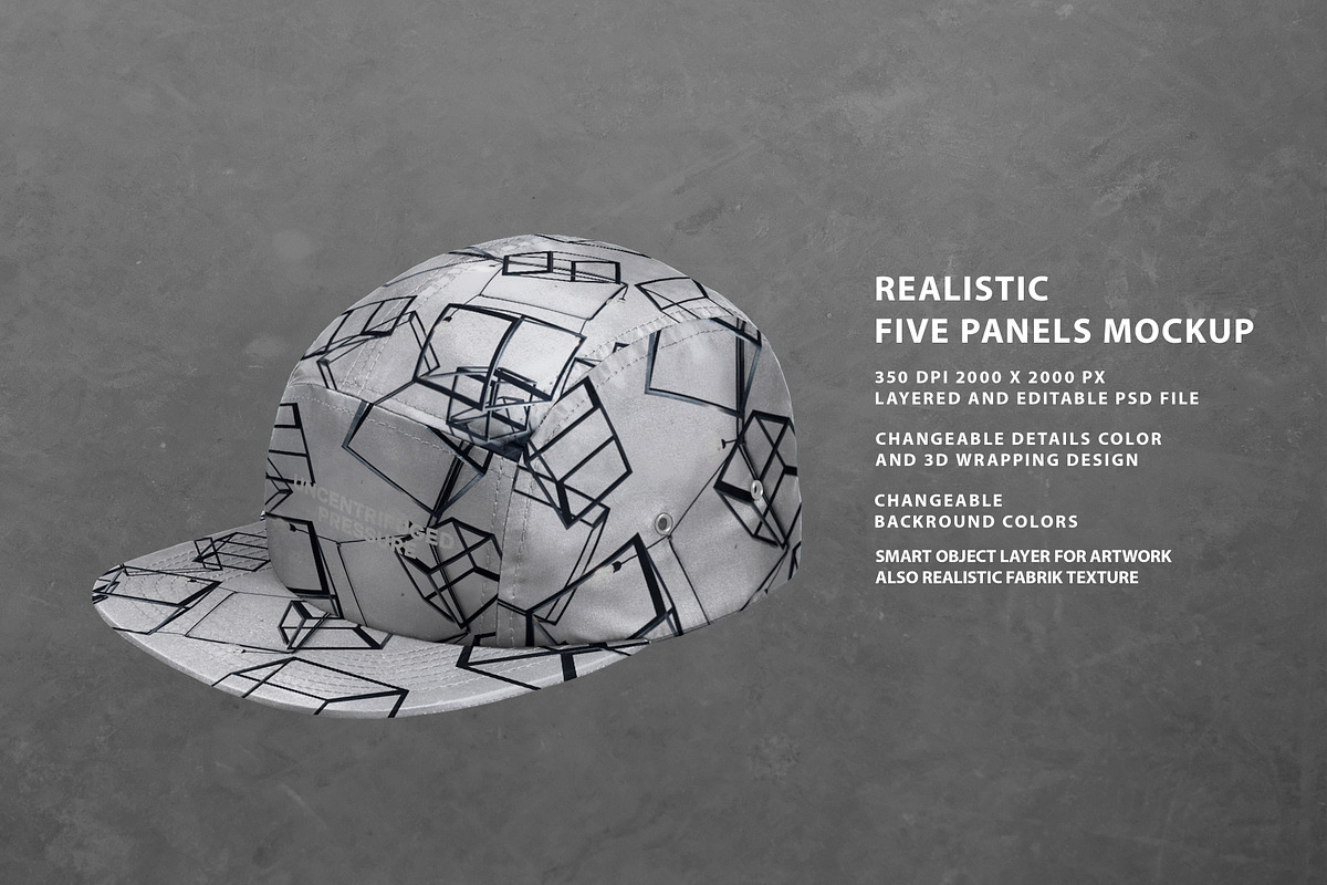 Realistic Hat Mockup Bundle, a Hat Mockup by Uncentrifuged Pressure (Photo 3 of 11)