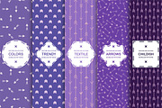 Purple seamless arrow patterns, a Pattern Graphic by ExpressShop (Thumbnail 1 of 6)
